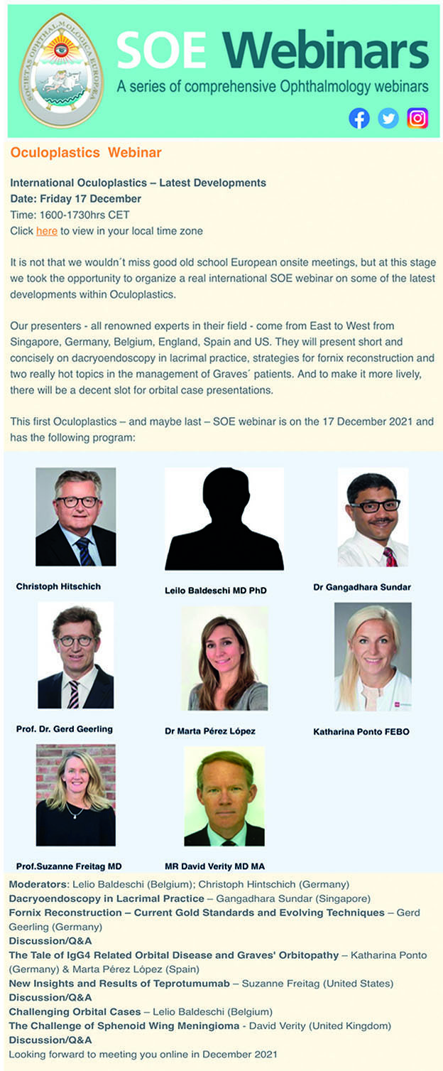 SOE Oculoplastics Webinar