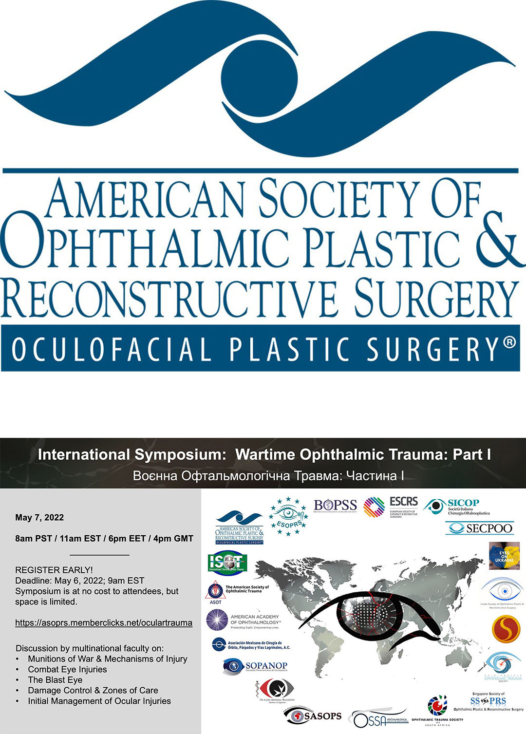 International Symposium on Wartime Ophthalmic Trauma: Part I